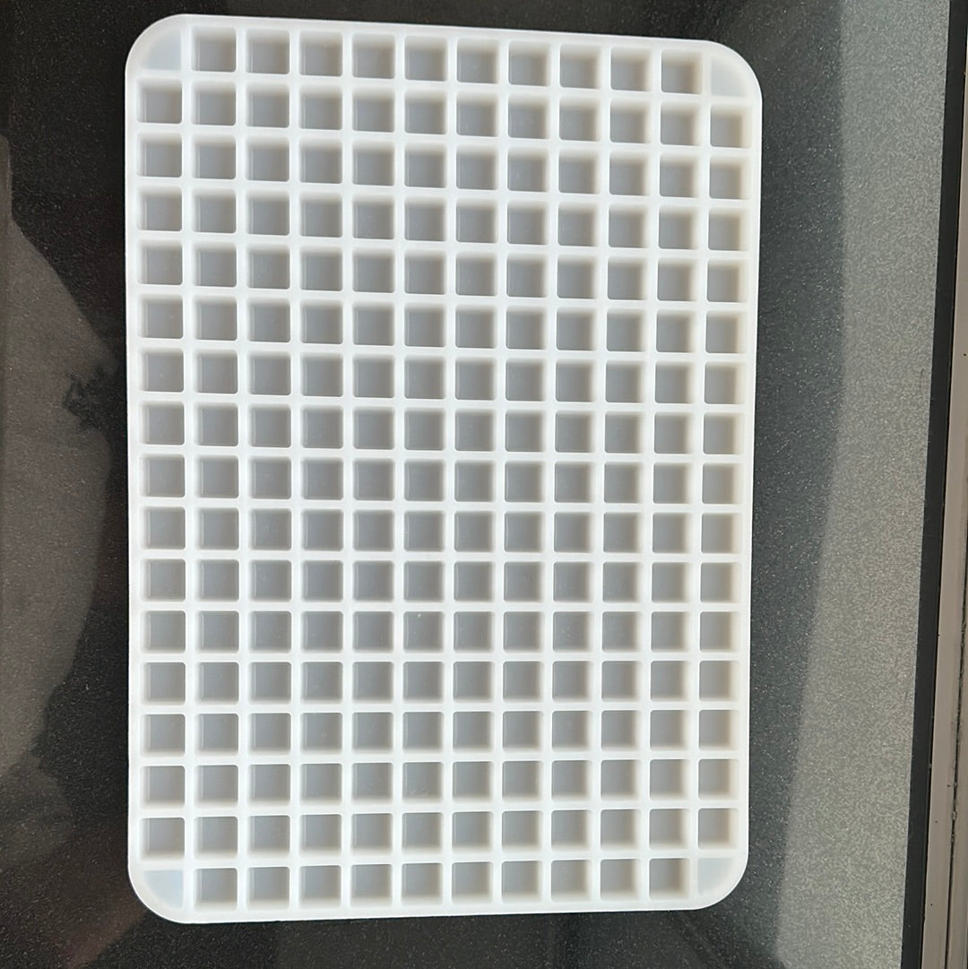 Quadratische Keramik-Palette Mit 7 Mulden – 14,5 Cm, Weiß Glasiert, Ideal Für Aquarell, Öl & Acryl
