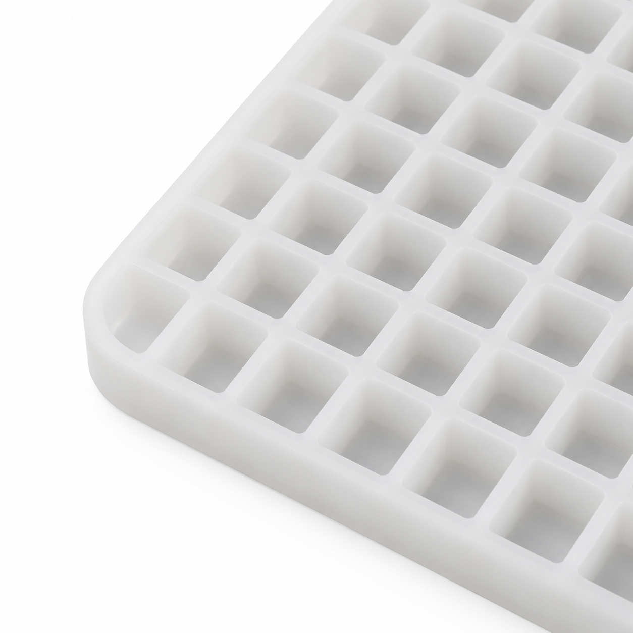 Quadratische gewerbliche 4,6-ml-Fruchtgummiform mit 200 Präzisionskavitäten