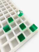 2.85-mL-Würfel-Gummiform, 315 Kavitäten, mit fertigen smaragdgrünen Würfel-Gummies