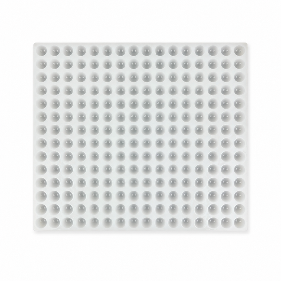 2.8-mL-Halbkugel-Silikon-Gummiform - 192 Kavitäten - Produktansicht, aus Silikon, auf weißem Hintergrund