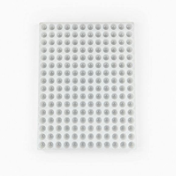 2.8-mL-Halbkugel-Silikon-Gummiform - 192 Kavitäten - Draufsicht, aus Silikon