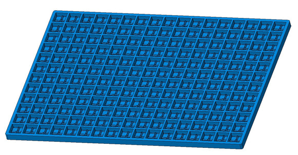 6 ml Ziegelgummiform - 204 Hohlräume