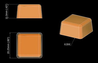 4 ml quadratische Gummiform