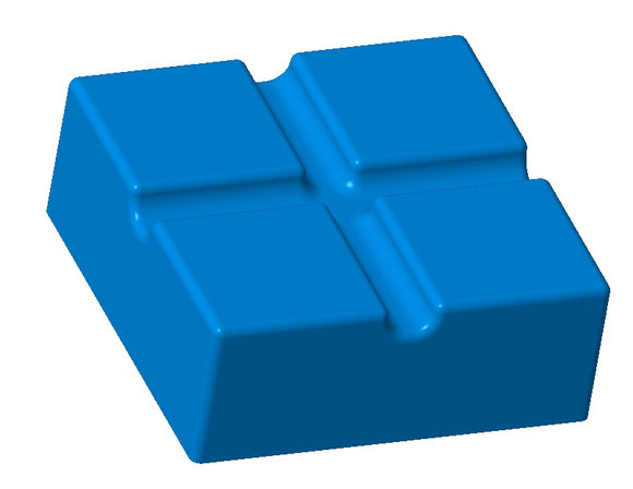 6 ml Ziegelgummiform - 204 Hohlräume