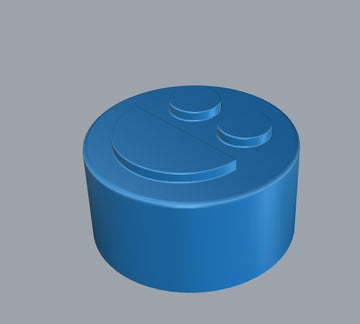 3,2 ml Smiley Gesicht Gummiform - 192 Hohlräume - 0
