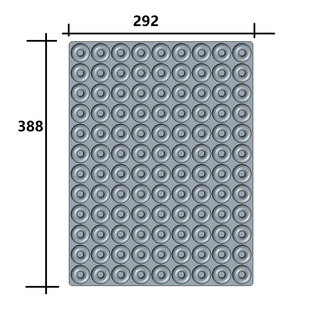 3 ml Pfirsichring-Silikon-Gummiform – 108 Vertiefungen